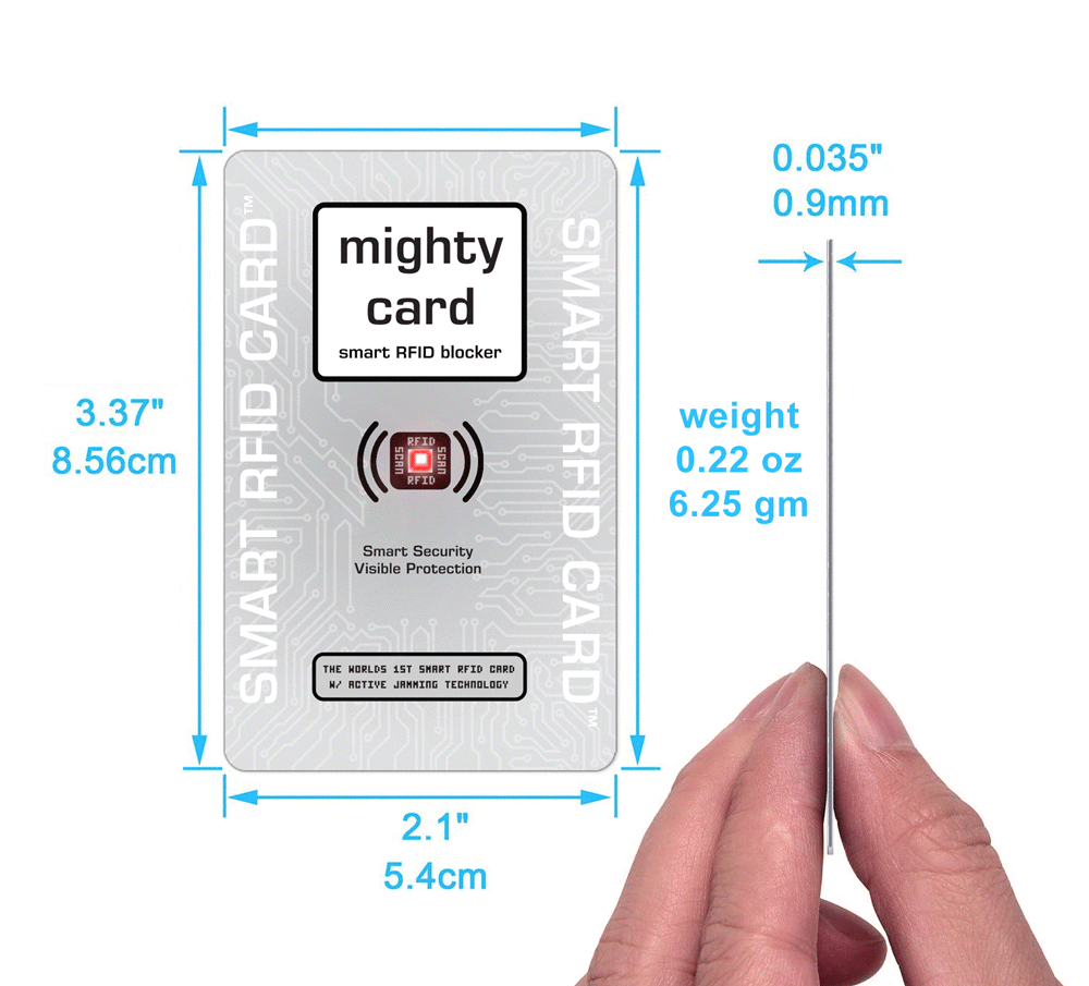 Mighty Card - Smart RFID Card Blocker with LED Alert (KS)