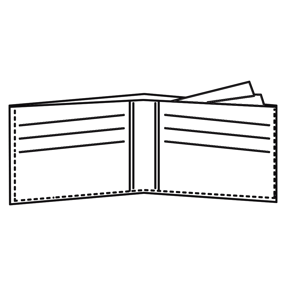 Stitched Tyvek® Billfolds