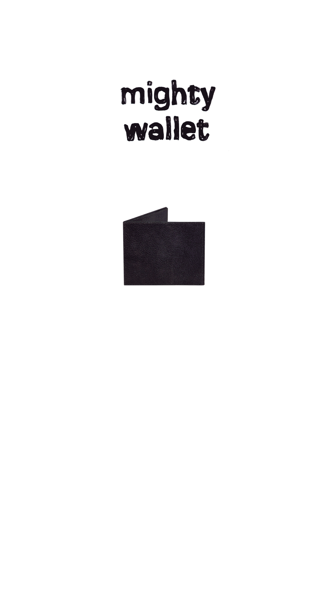 The Blank DIY Mighty Wallet (Flat Folding Version)