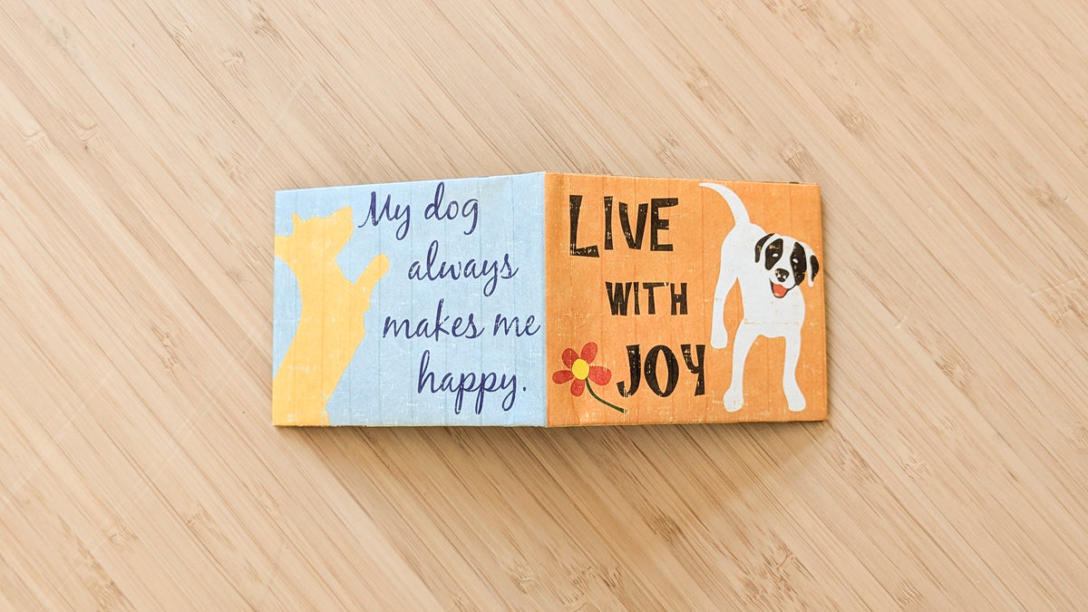 Live with Joy Dog Mighty Wallet