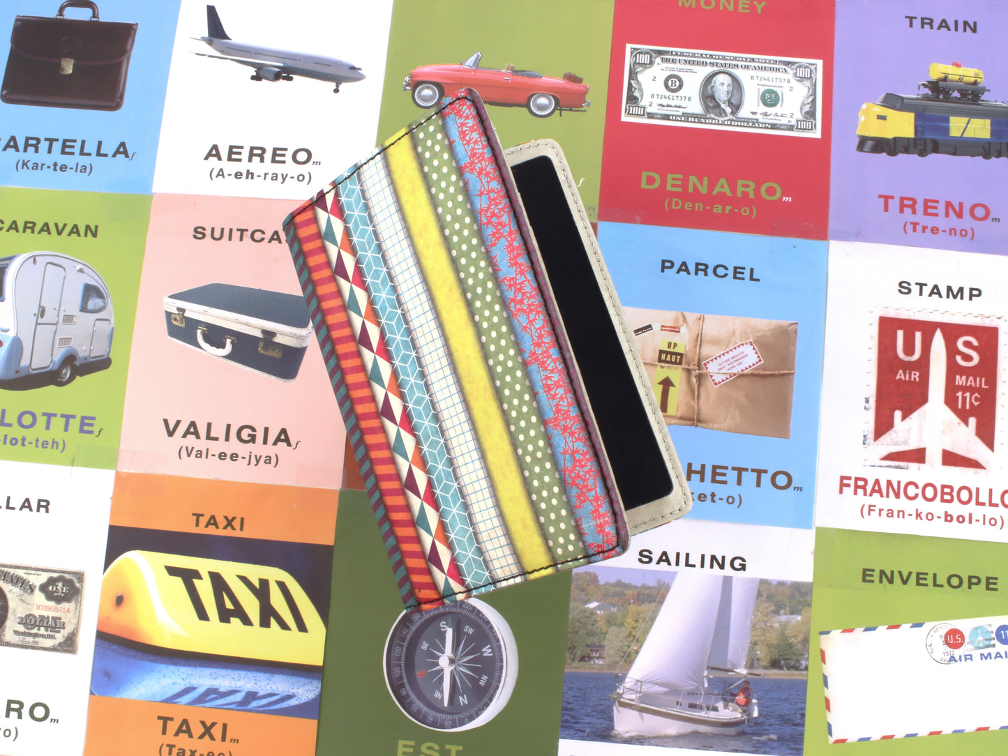 Washi Tape Passport Wallet