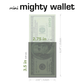 Rich Black Minimalist - mini Mighty Wallet