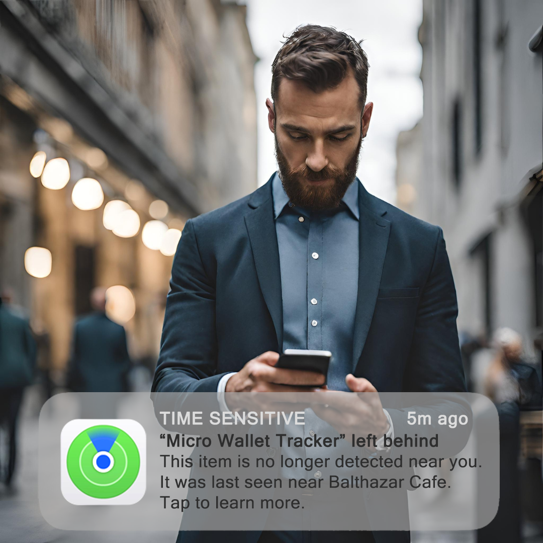 Micro Wallet Tracker - "Find My" Card Air-tag