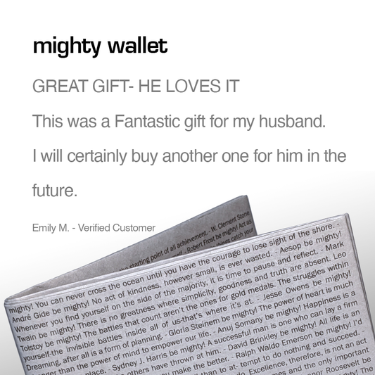 100 Quotes Mighty Wallet - Inspirational Quotes Wallet