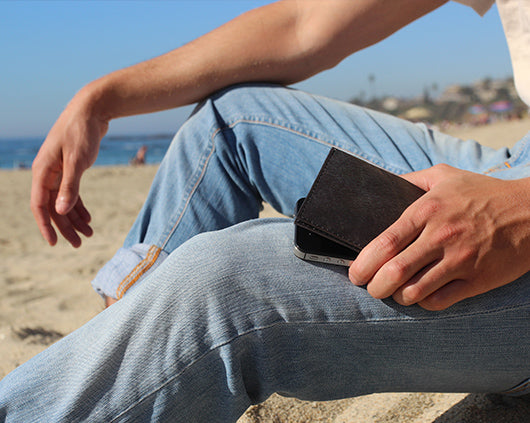 Black (faux) Leather Billfold