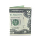 $2 bill wallet, money wallet, dollar wallet