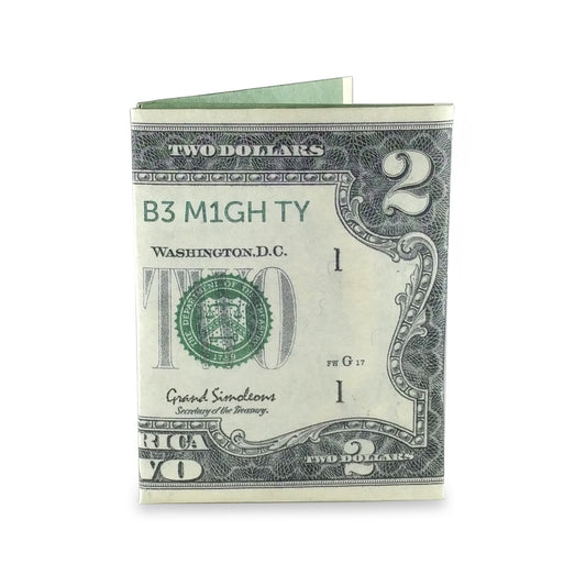$2 bill wallet, money wallet, dollar wallet