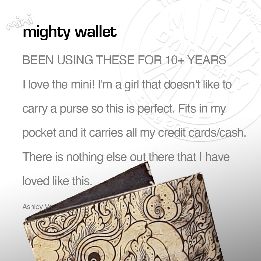 Gold Leaf mini Mighty Wallet