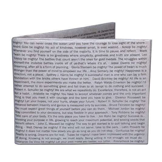 100 Quotes Mighty Wallet - Inspirational Quotes Wallet