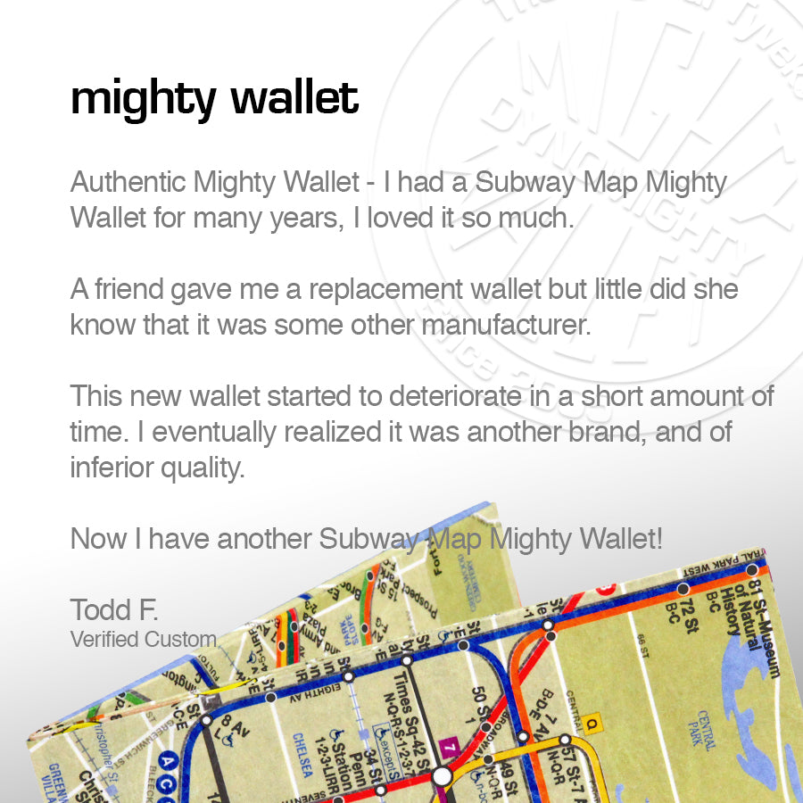 Subway Map Mighty Wallet