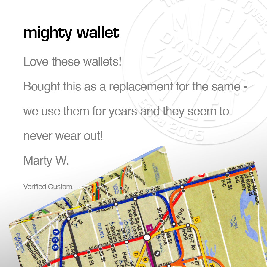 Subway Map Mighty Wallet