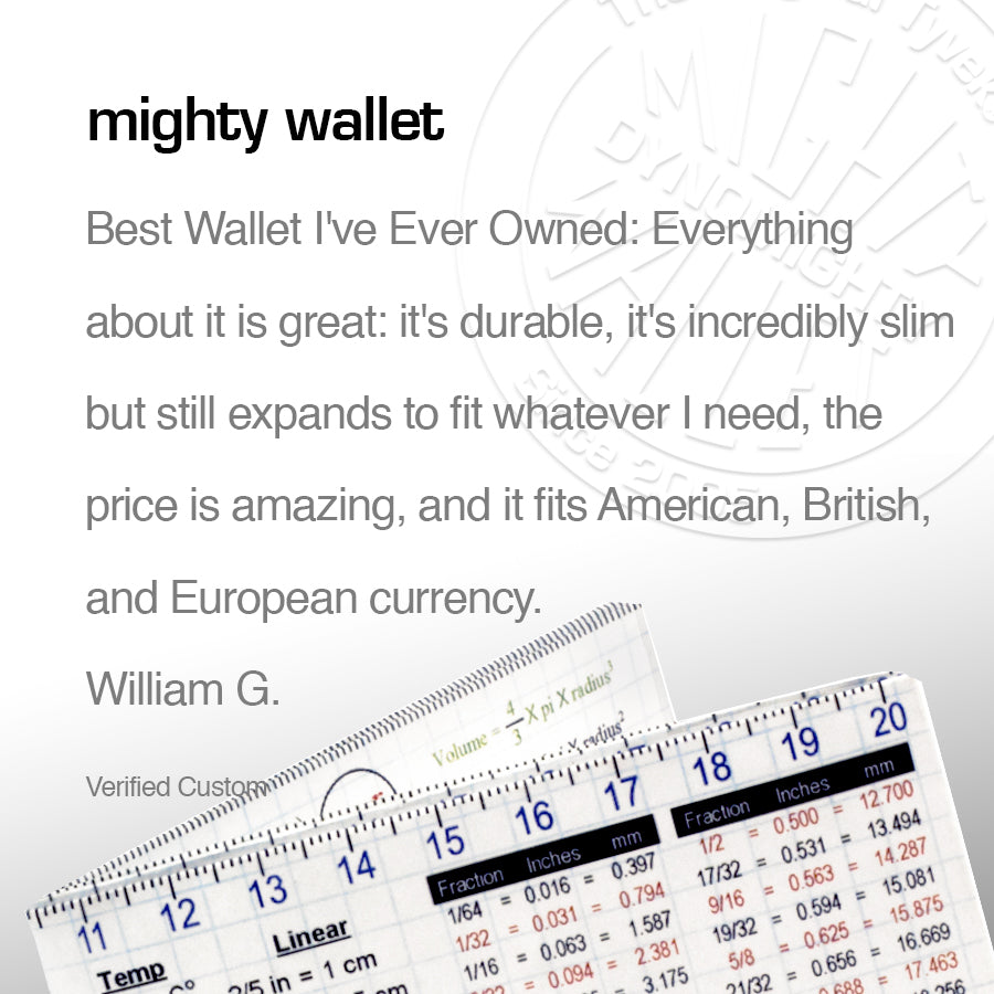 Wealth of Knowledge Mighty Wallet - Tyvek Wallet