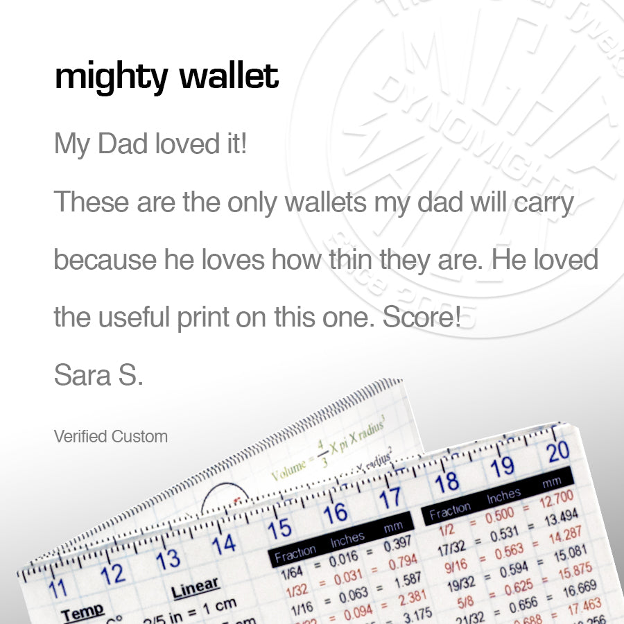 Wealth of Knowledge Mighty Wallet - Tyvek Wallet