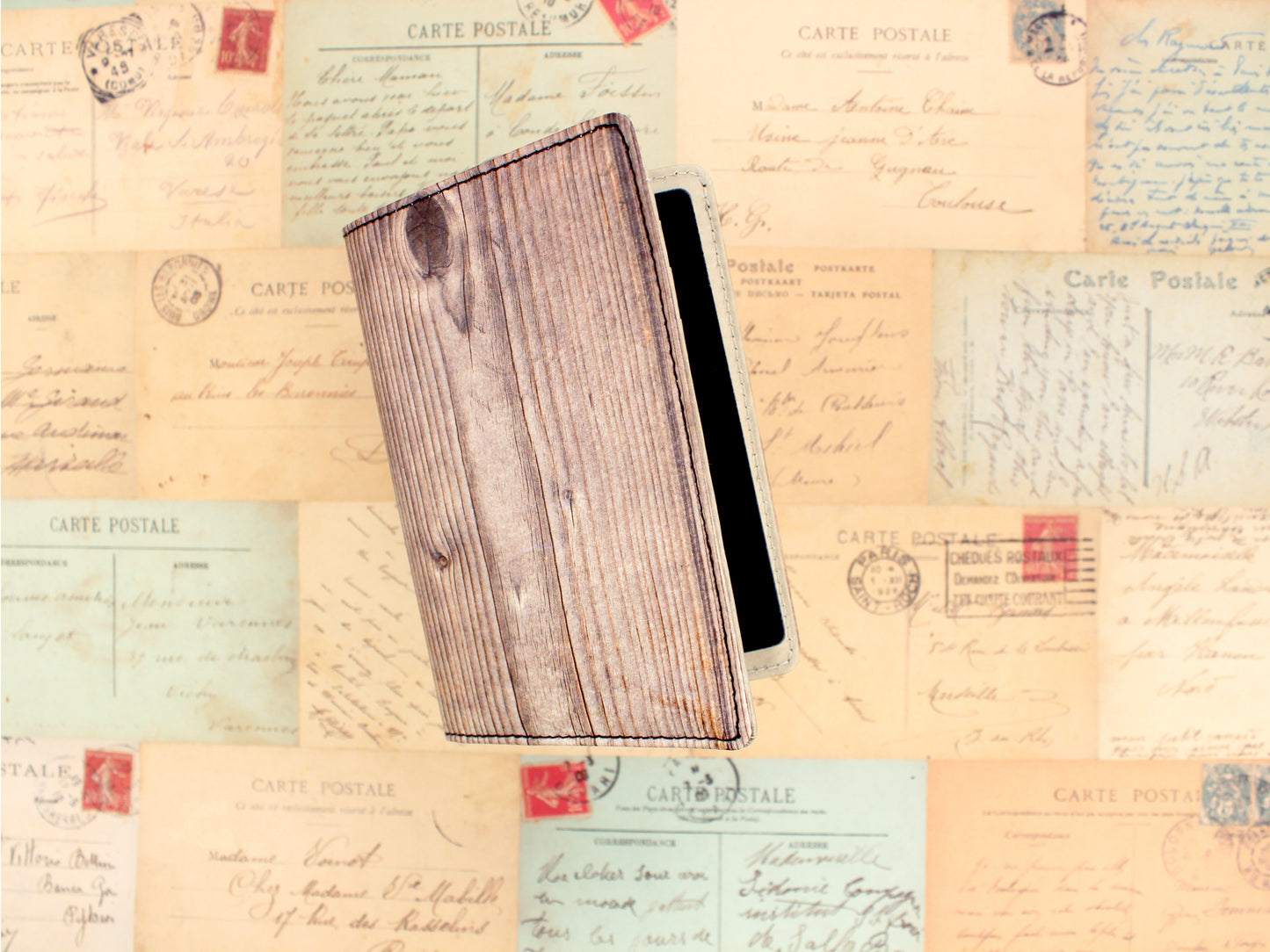 Wood Passport Wallet